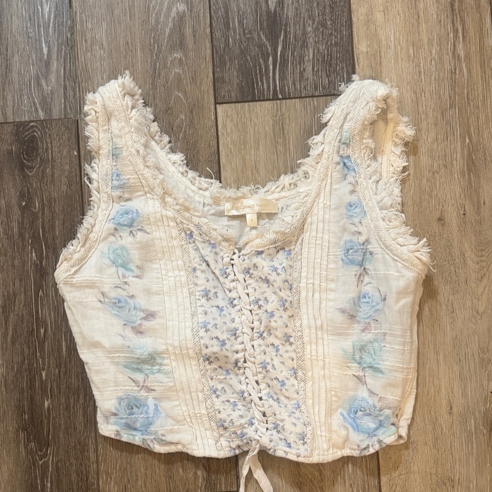 Floral Lace-Up LoveShackFancy Women Top